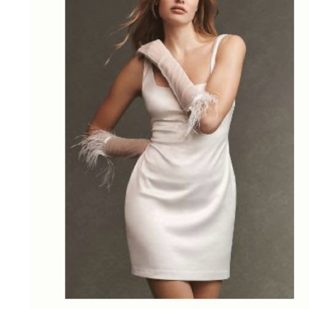 Anthropologie BHLDN ivory mini dress NWT